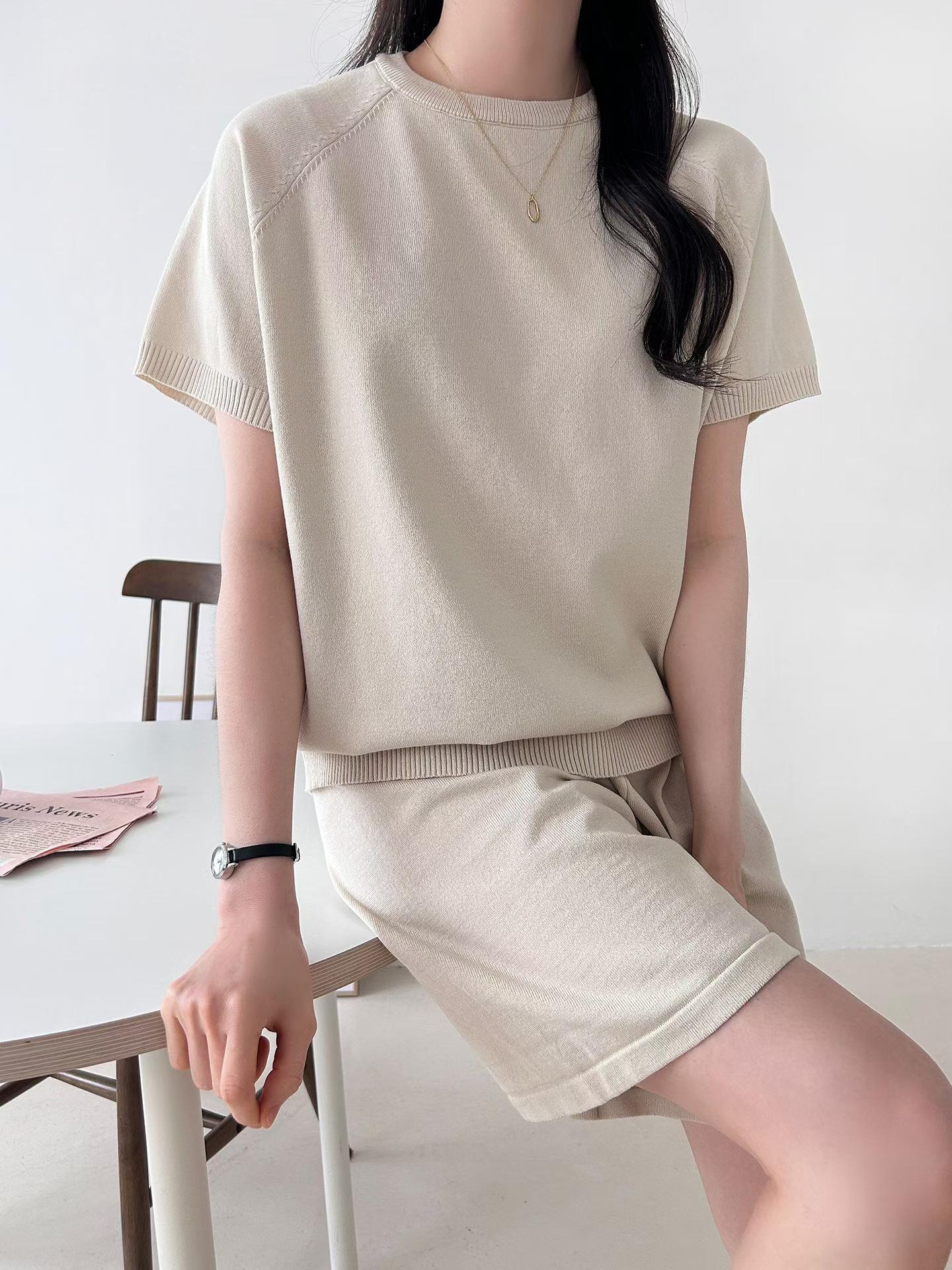 ELODIE SUMMER KNIT SHORT SET