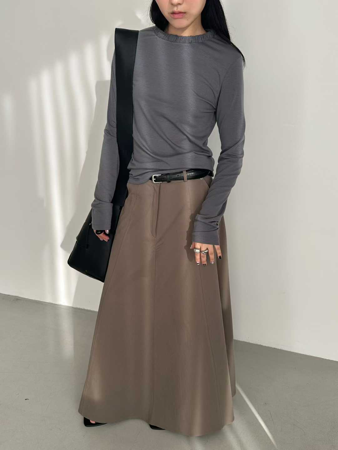 EMBER RUCH COLLAR LONG SLEEVES PULLOVER