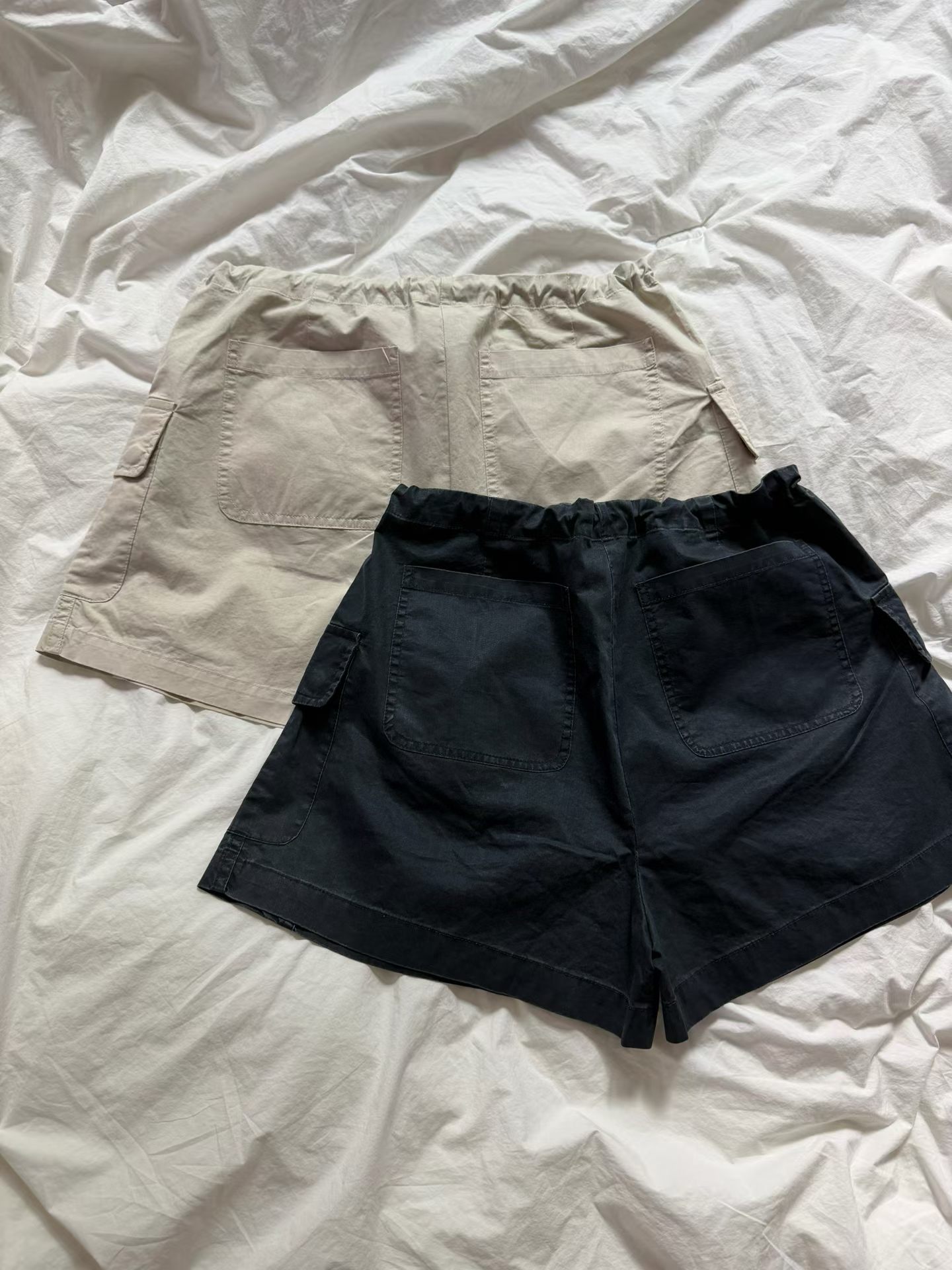 890426/DRAWSTRING WAIST CARGO SHORTS 