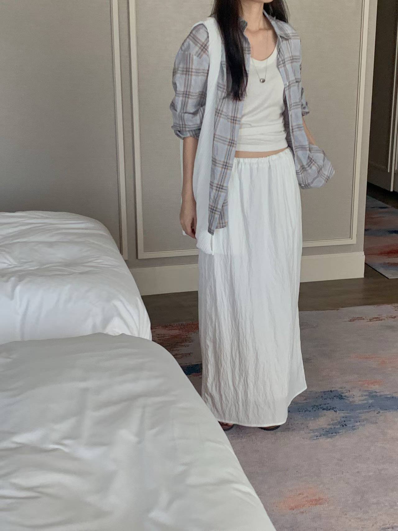 FIORELLA SIDE TIE MAXI SKIRT