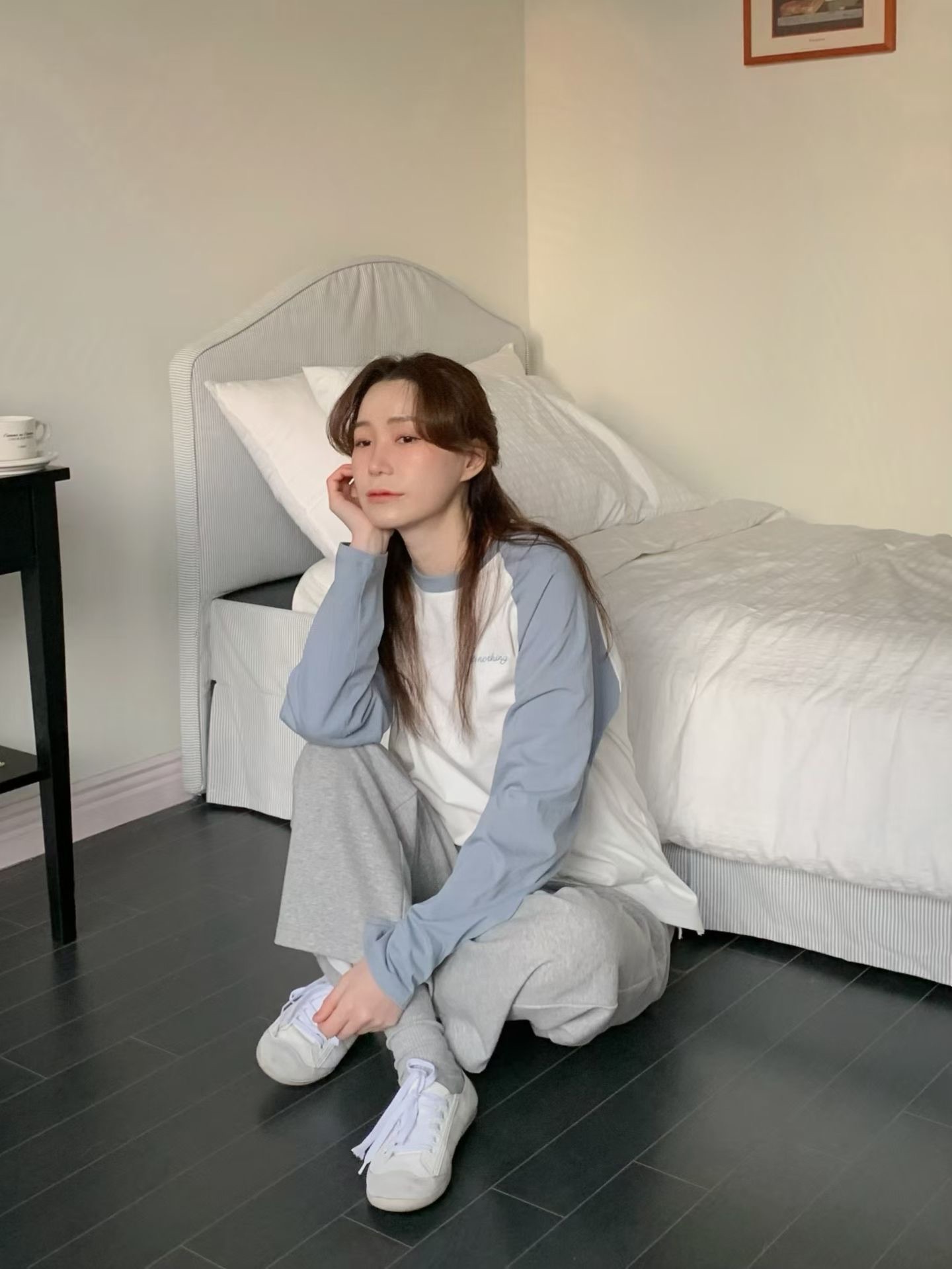 JU01 / "IT'S NOTHING" TWO-TONE PULLOVER