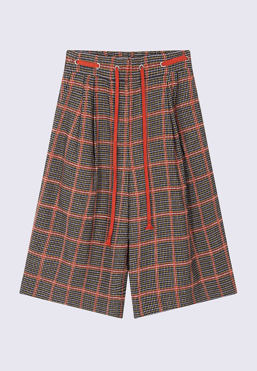 SU24 / Hound’s Tooth Eyelet Bermuda Pants