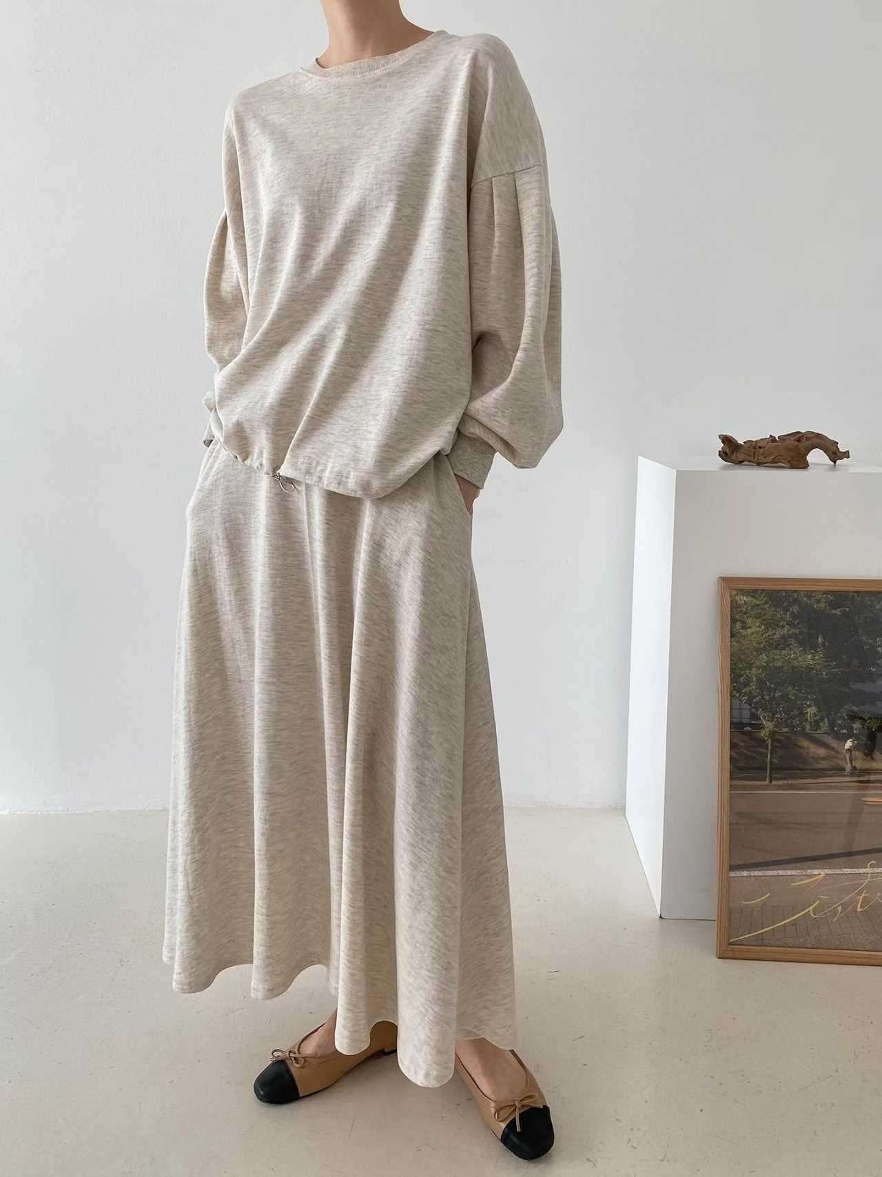 ELIZABETH TOGGLE SWEATSHIRT/SKIRT SET