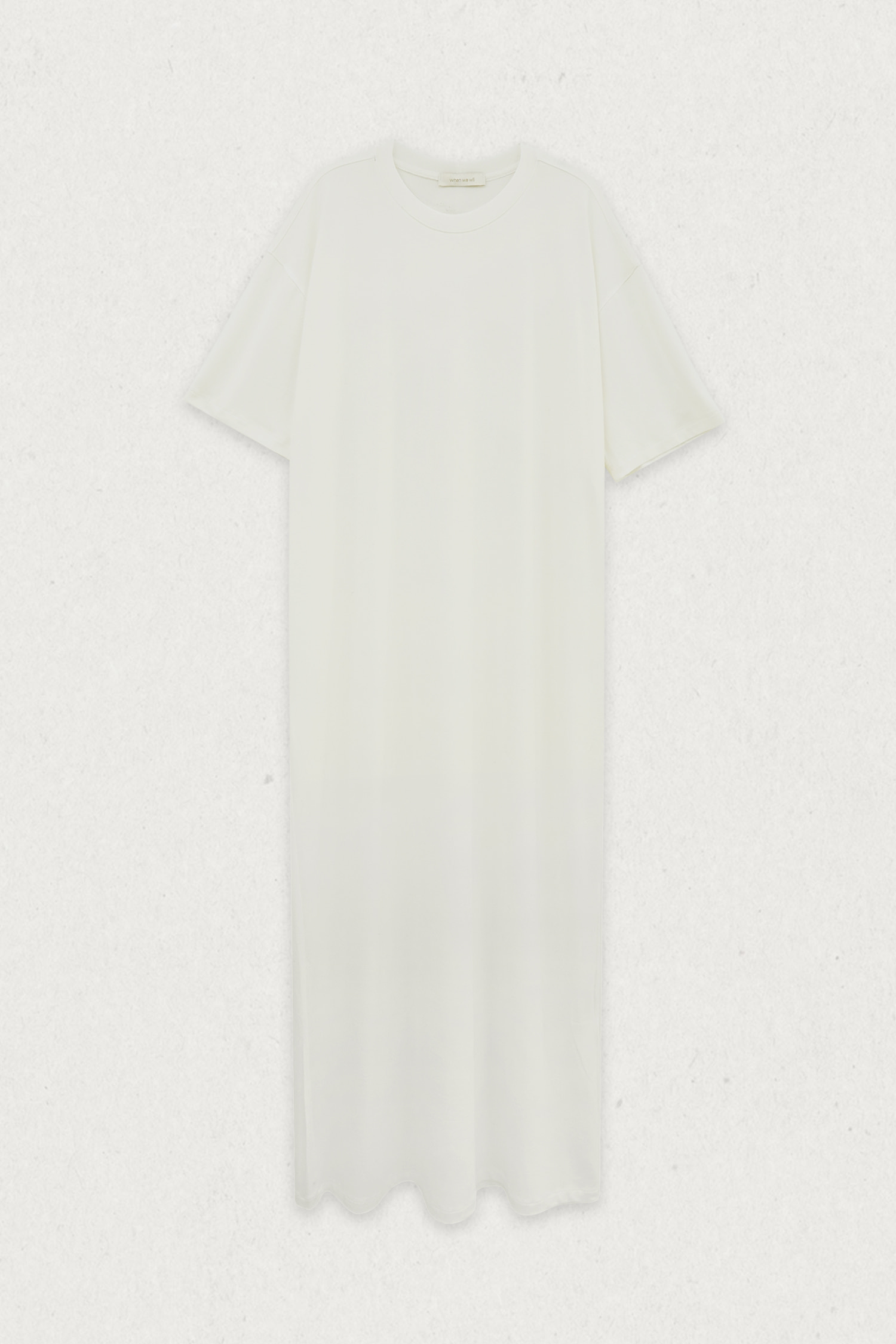 WW25 / RAYON OVERSIZED SHORT SLEEVES DRESS