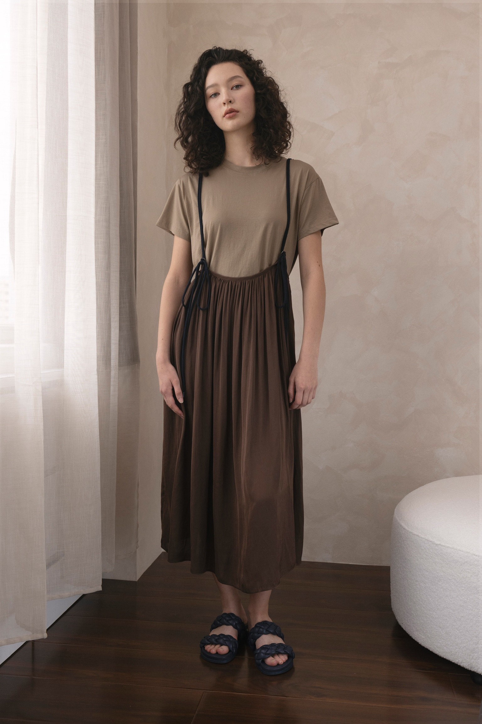 AL06/ MULTIWAYS DRESS WITH ROPE STRAPS