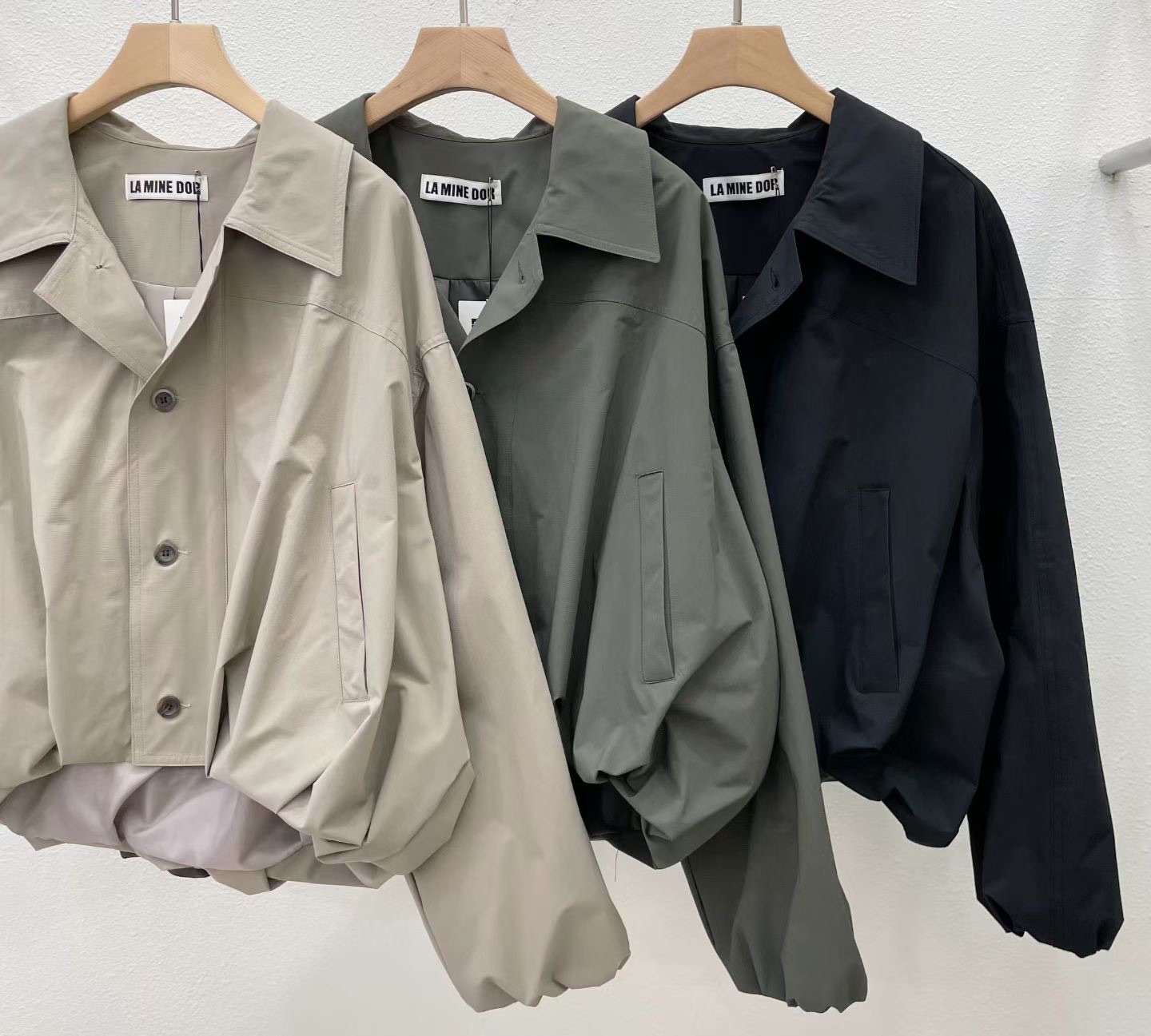 LE22 / CROPPED BALLOON SLEEVES JACKET