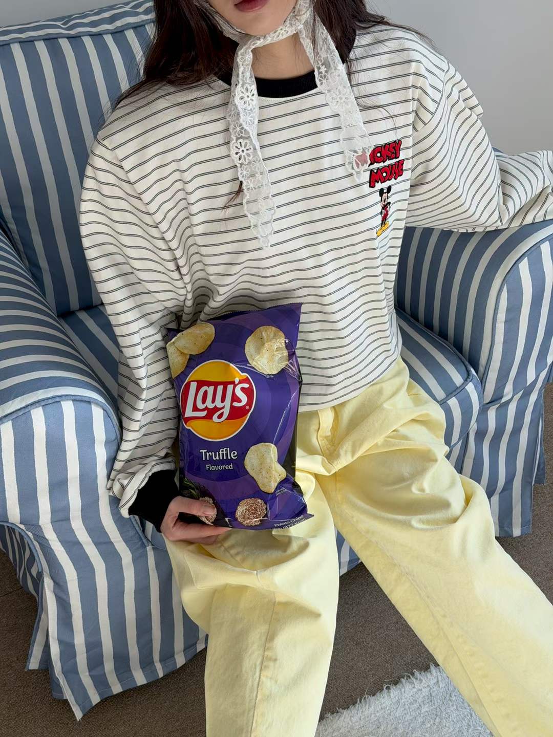 DASHA MICKEY STRIPE PULLOVER