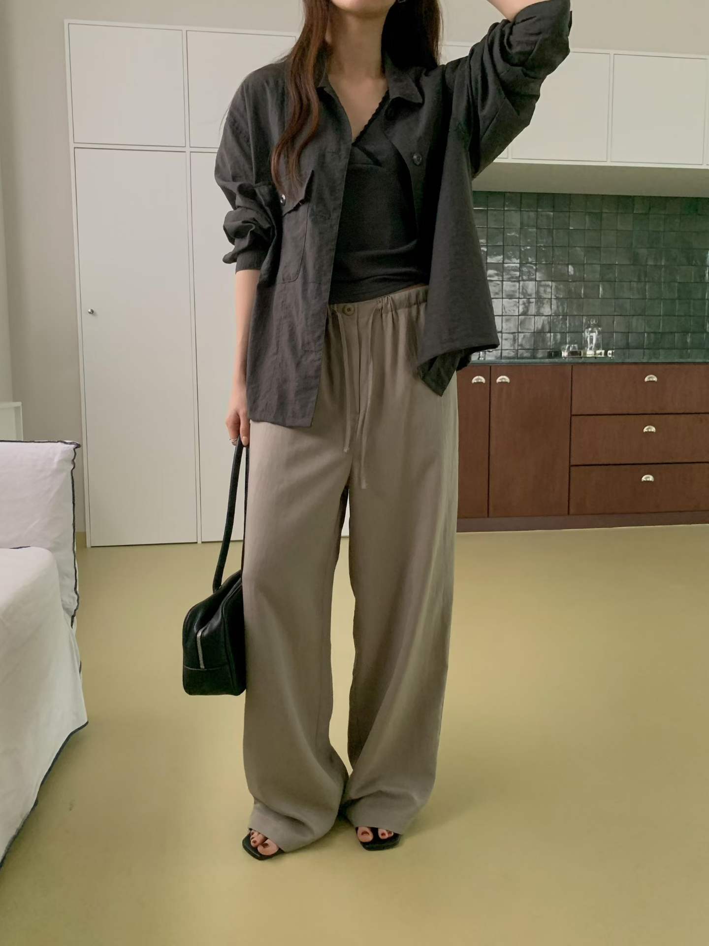 FLOR BUTTON BANDING SLACKS