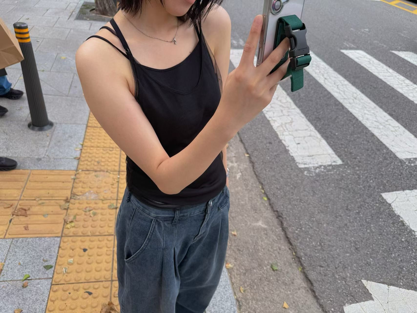 PT20 / LAYERED STRAP MESH TANK TOP