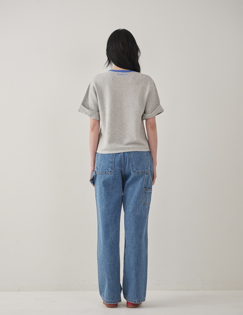 DD06 / Color Block Half Sleeve Knit