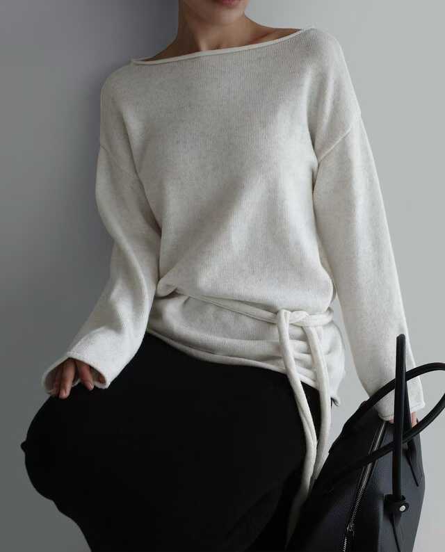 DILLIAN MULTI TIE SWEATER