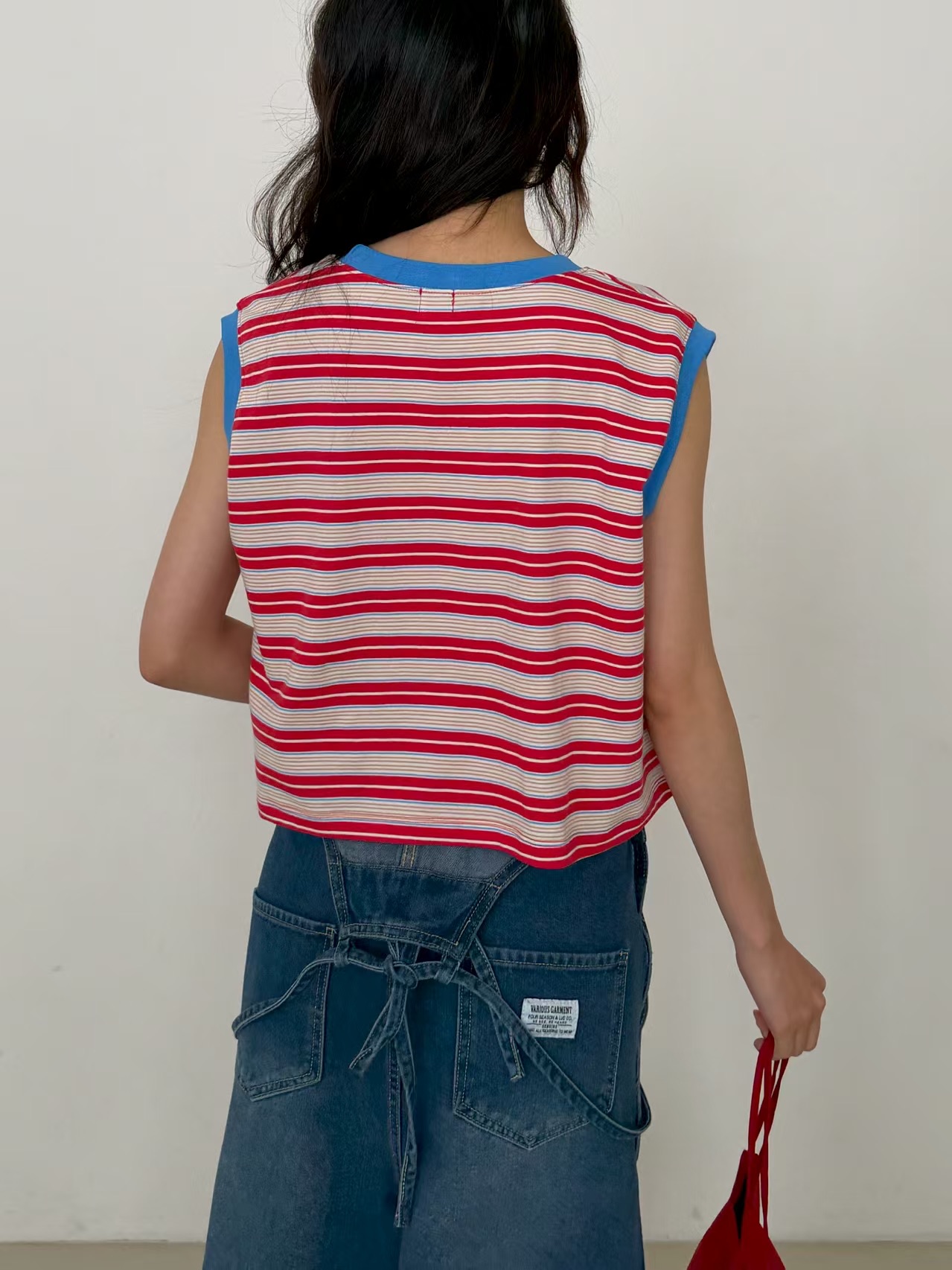 900426/STRIPE COTTON TANK TOP