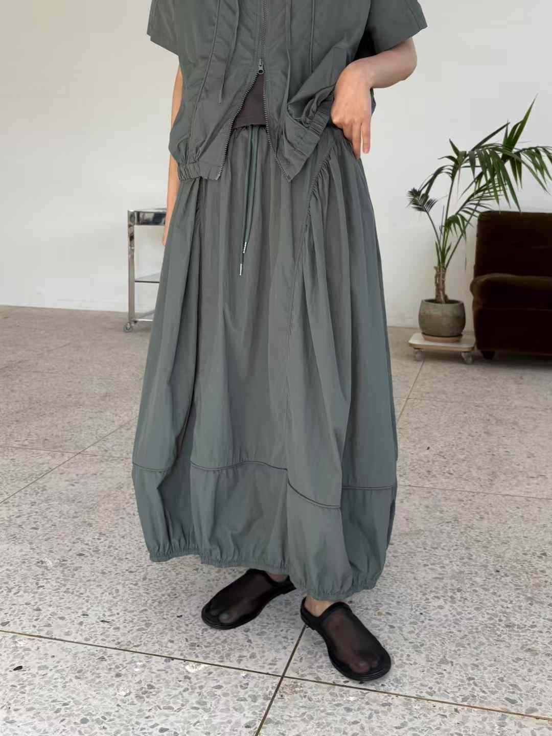 DANICA BANDING BUBBLE HEM SKIRT