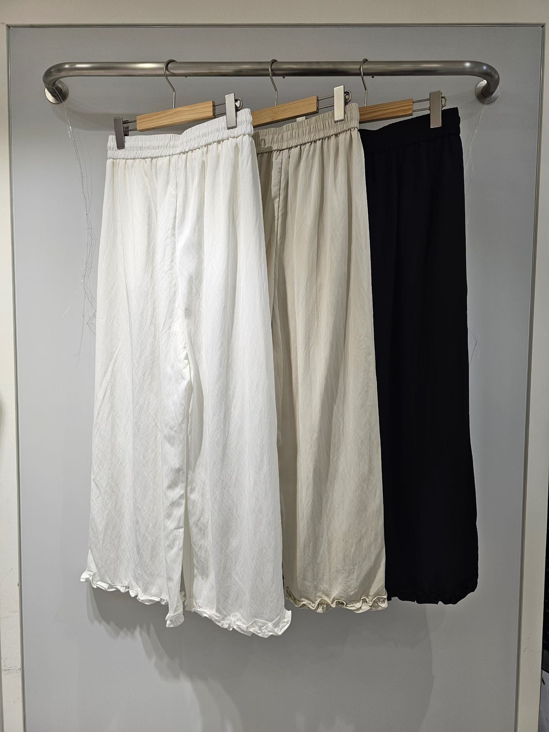 870426/LETTICE TRIM CUFF POCKET TROUSERS 