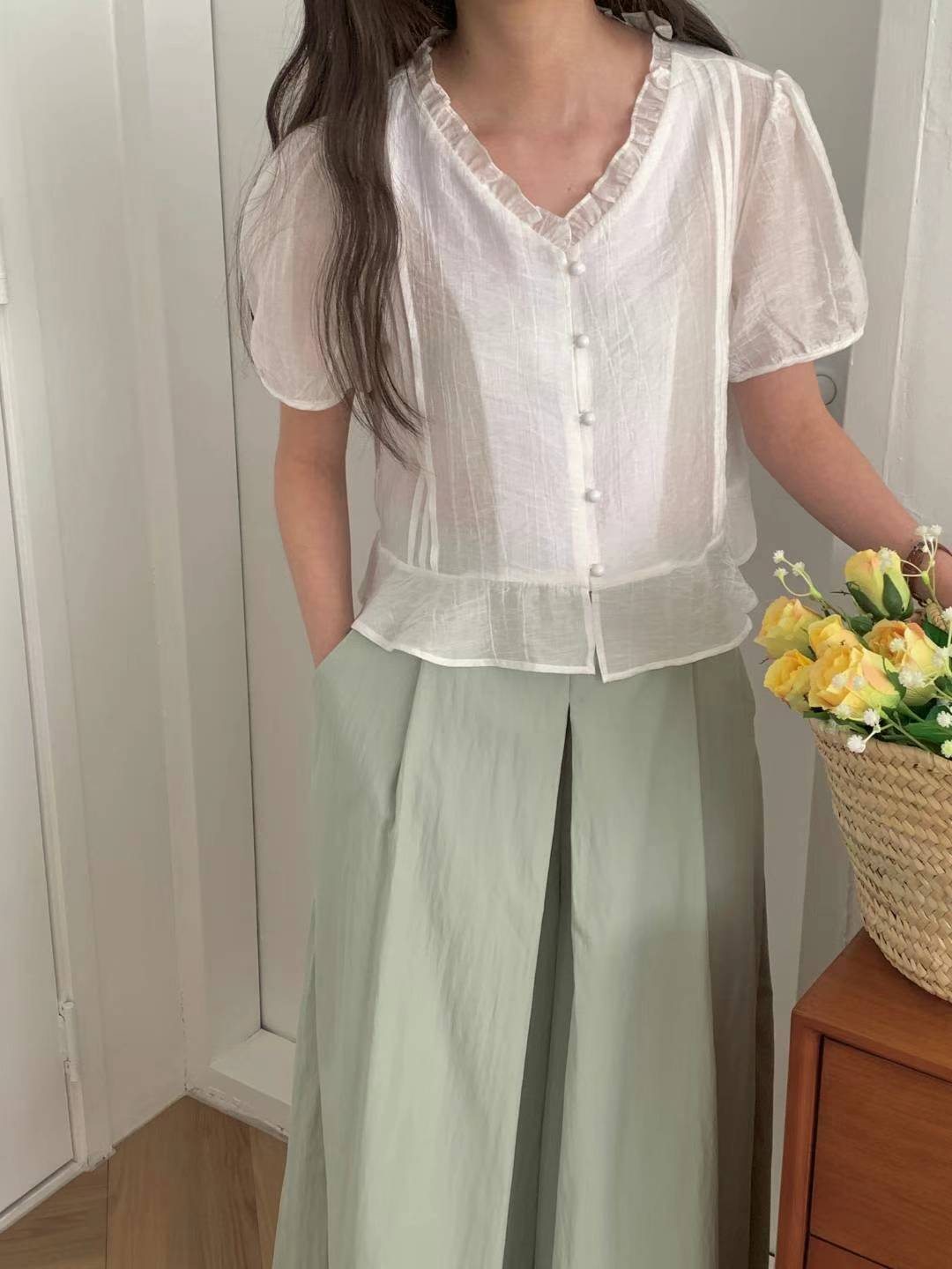 DINA PEPLUM SUMMER BLOUSE