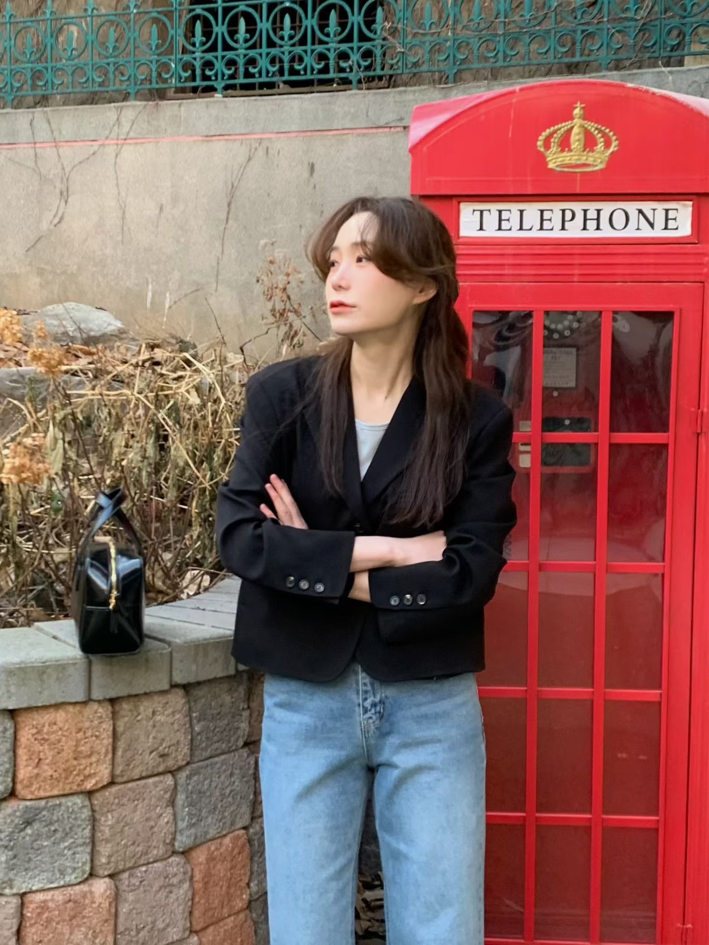 JU09 / BUTTON DOWN BLAZER