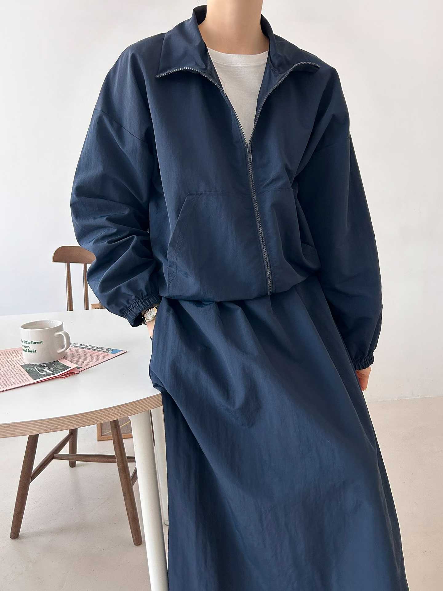 ELIANA ZIP UP WINDBREAK SKIRT SET