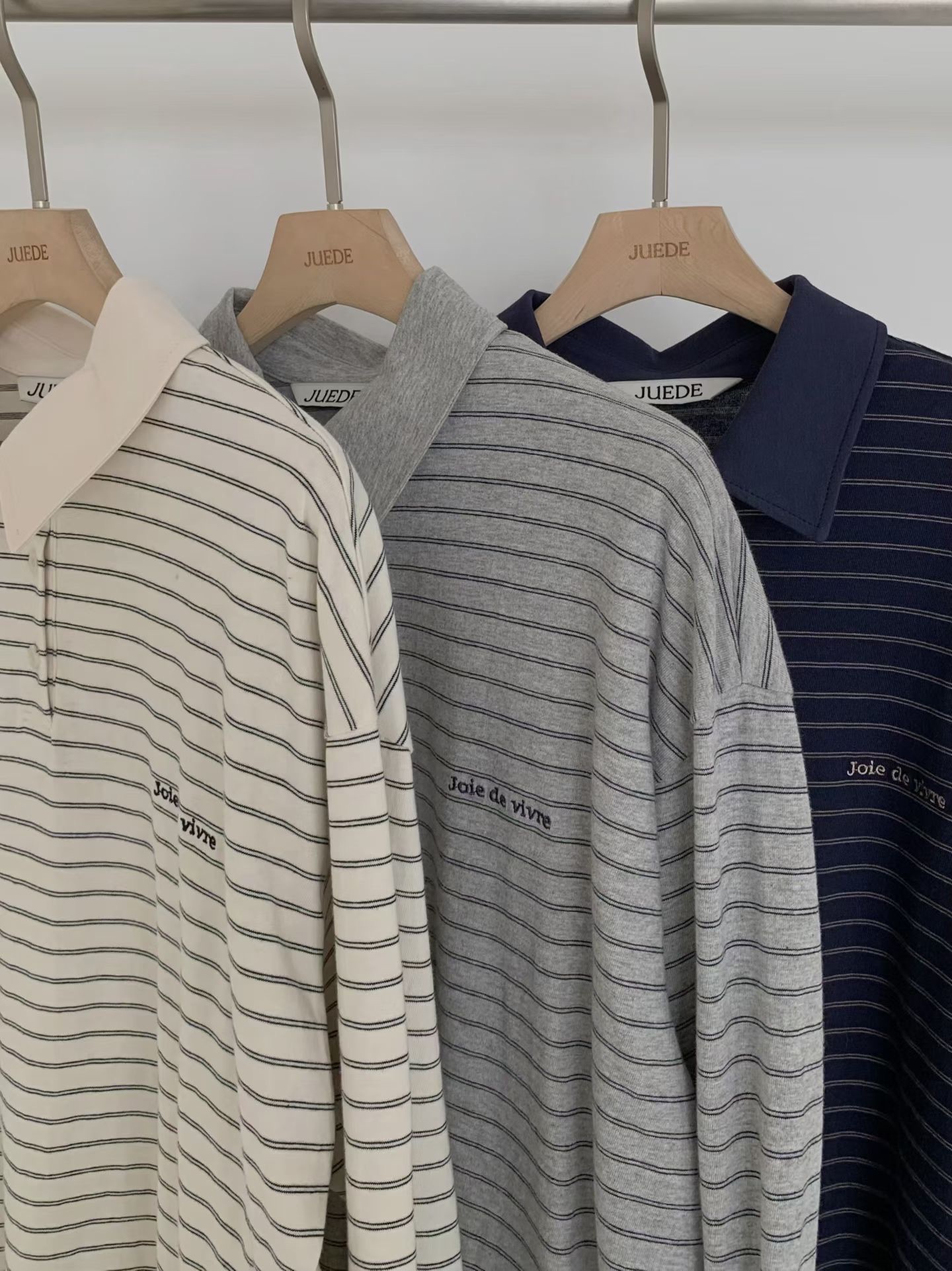 JU14 / "JOIE DE VIVRE" POLO PULLOVER