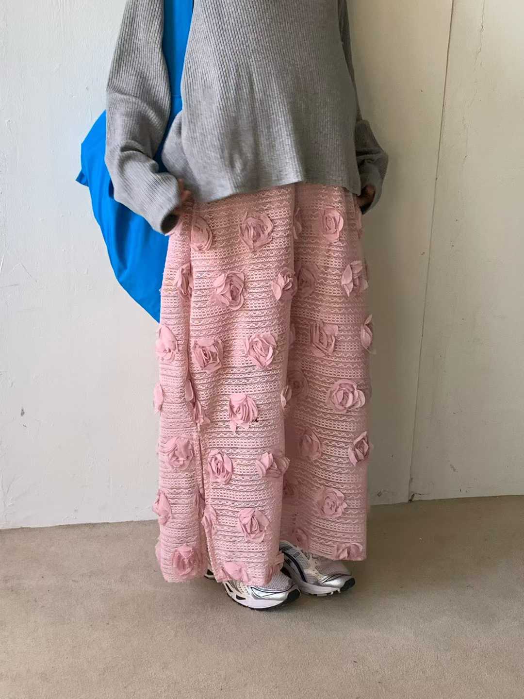 EVERLEE ROSETTES BANDING SKIRT