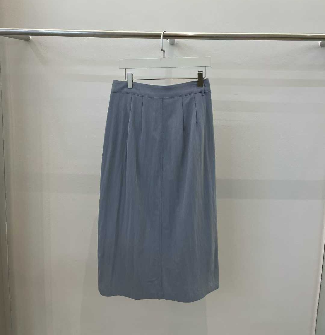 DOTTIE OVERLAP DETAIL MIDI SKIRT