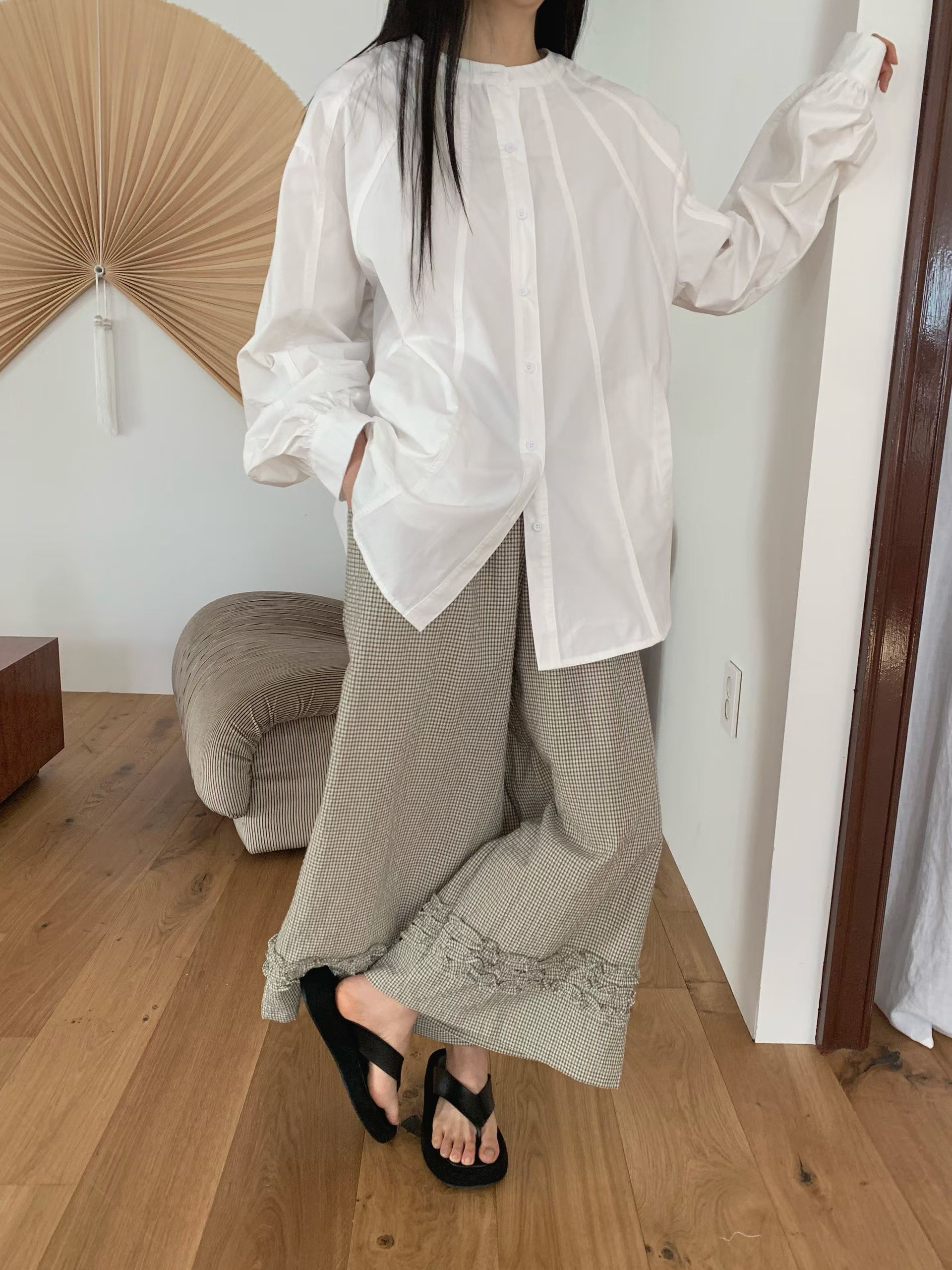 ELOUISE PANEL BUTTON SHIRT