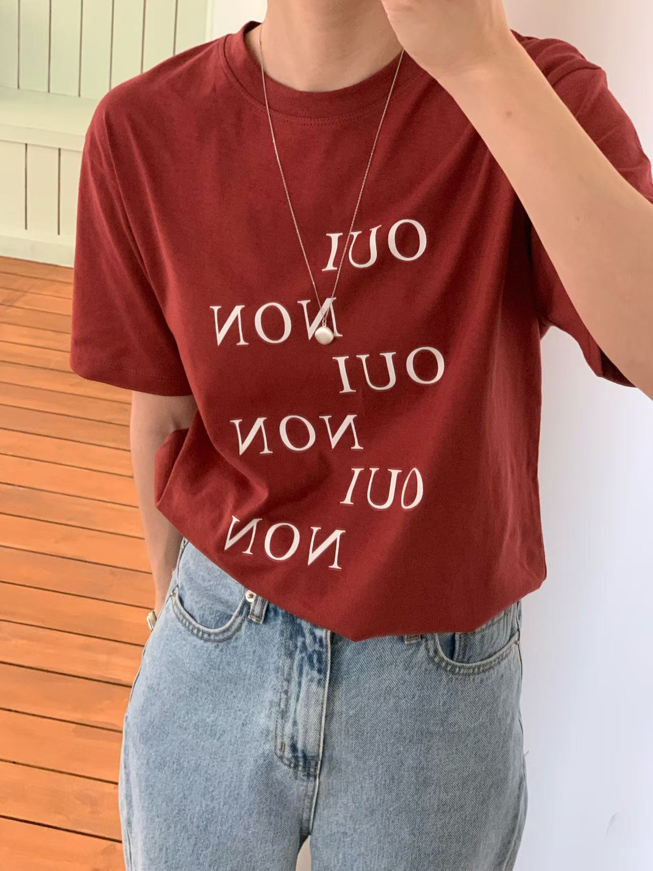ELISA "OUI/NON" SLOGAN TEE