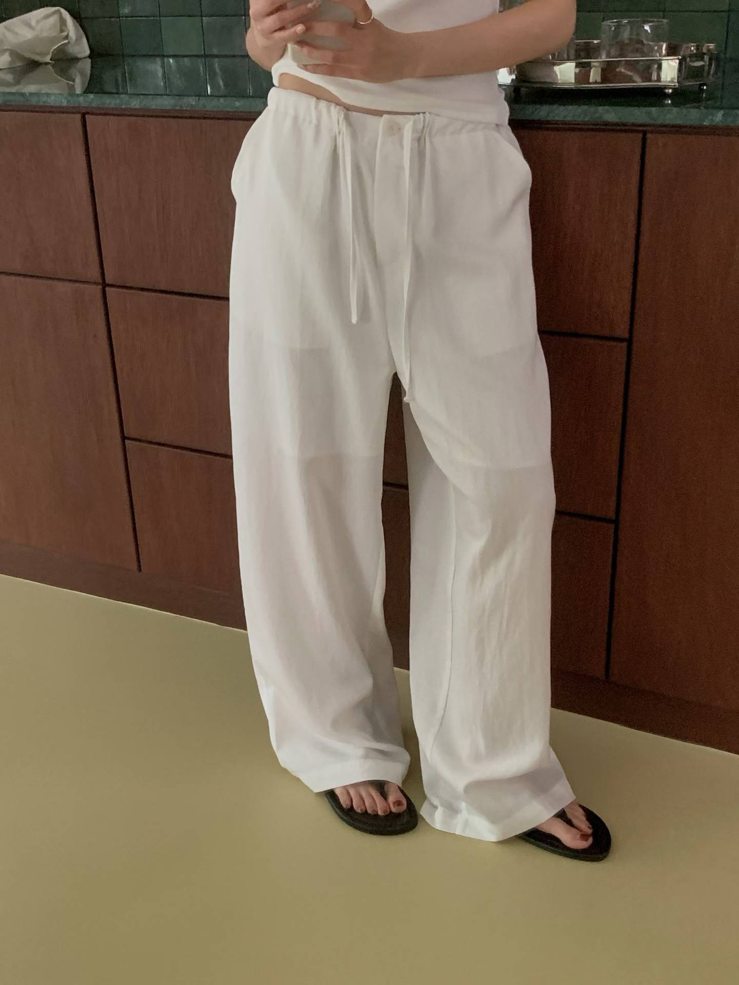 FLOR BUTTON BANDING SLACKS