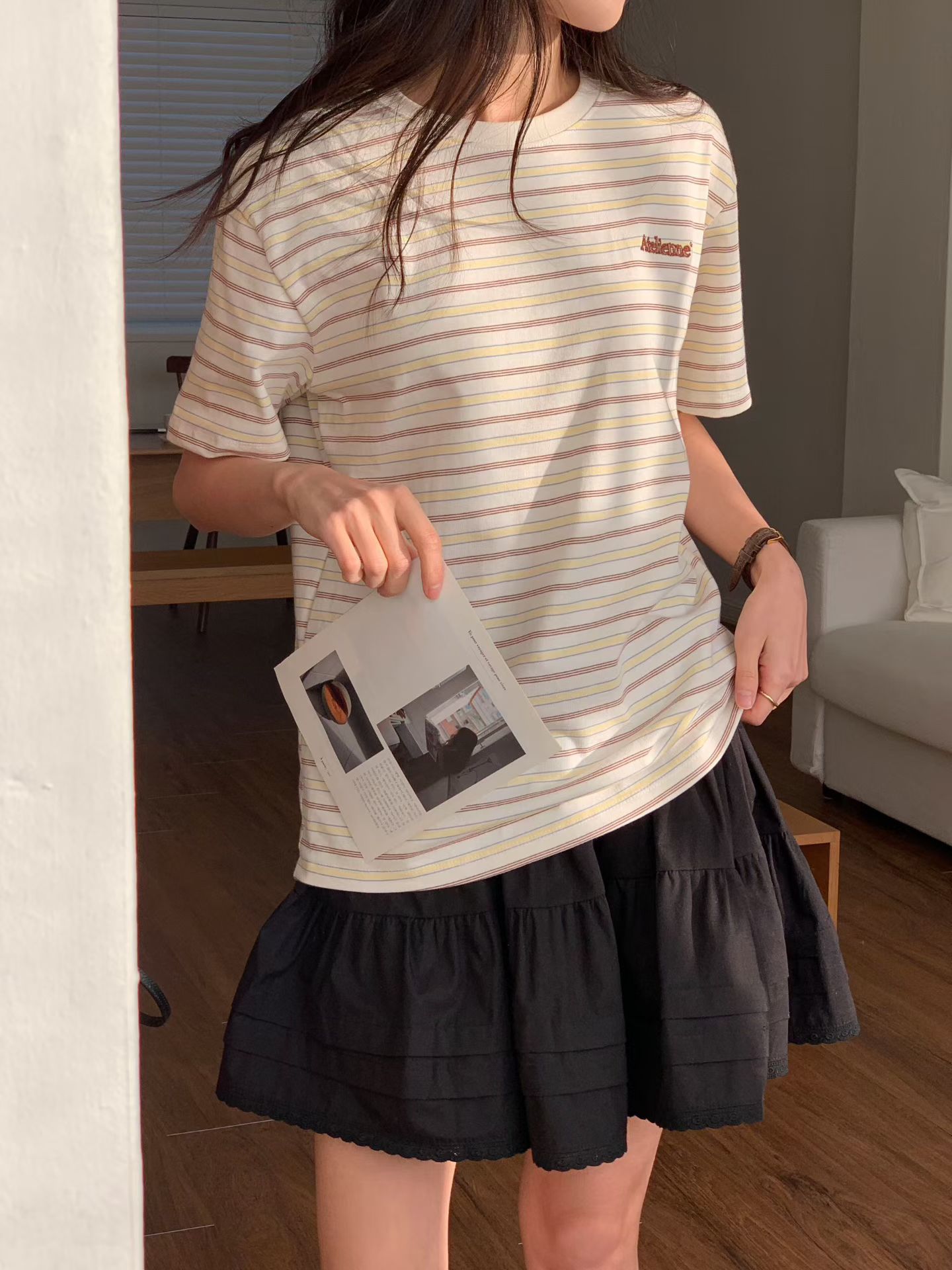 DAHLIA “ATELEMIE” STRIPE TEE-SHIRT 