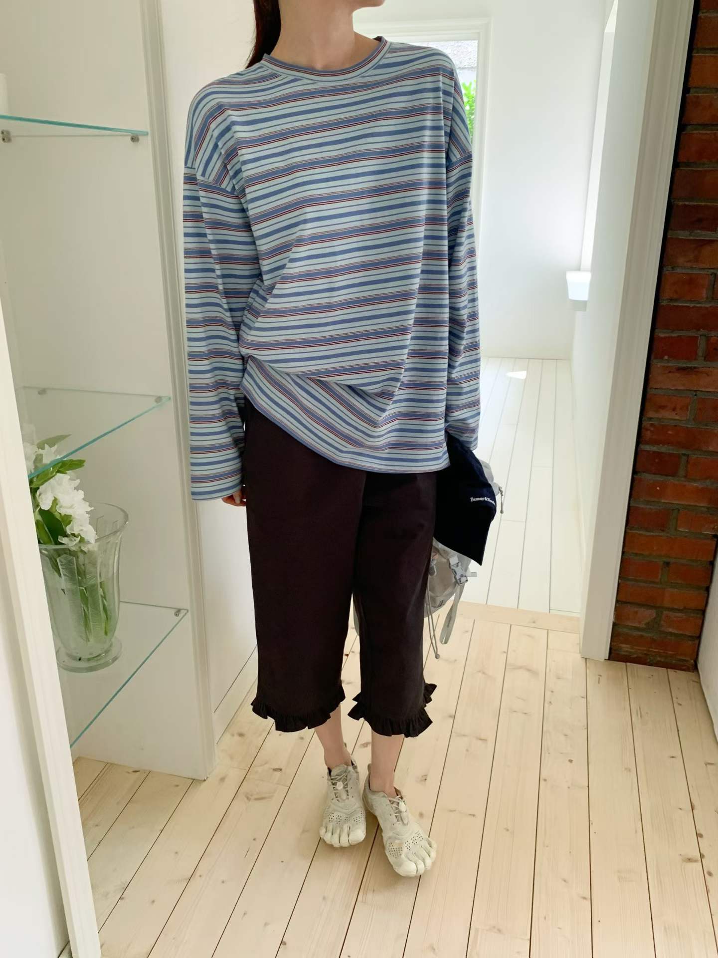 FAIZAH MULTI STRIPES LONG SLEEVES TEE