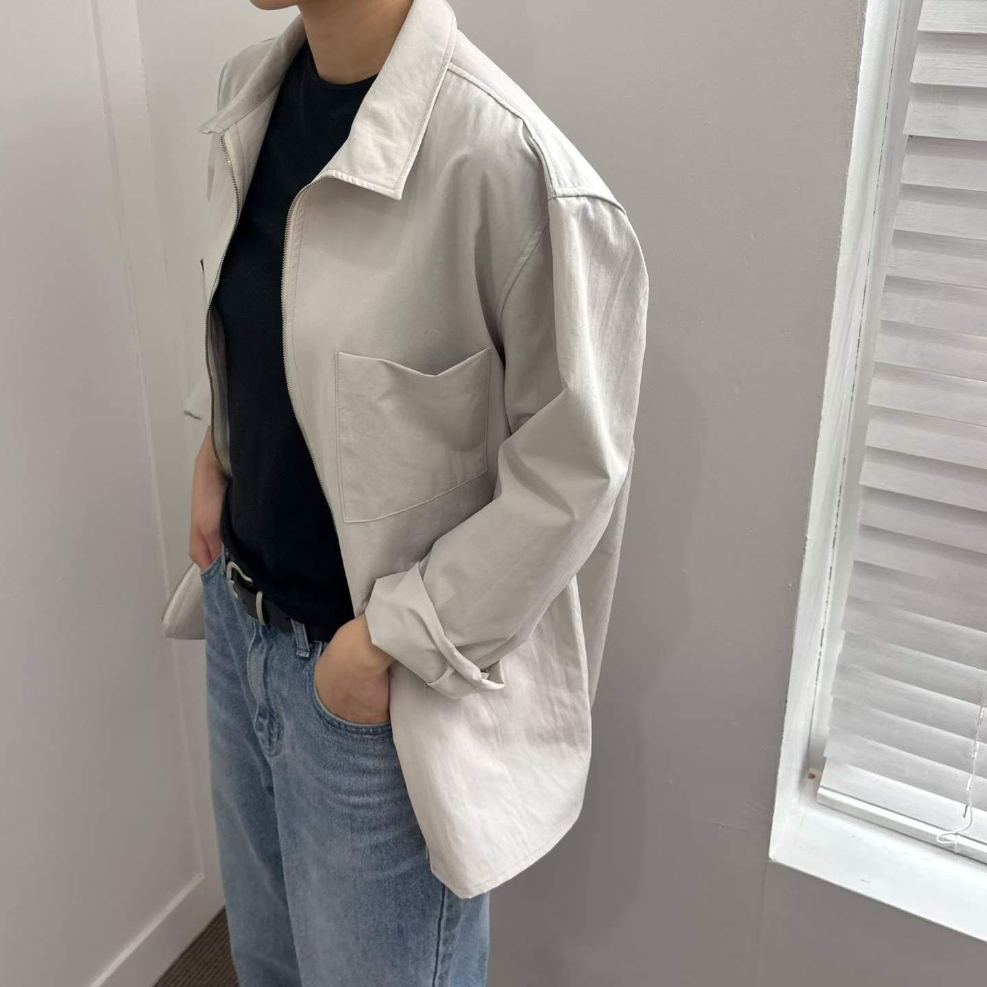 FINNEGAN ZIP UP COLLARED JACKET
