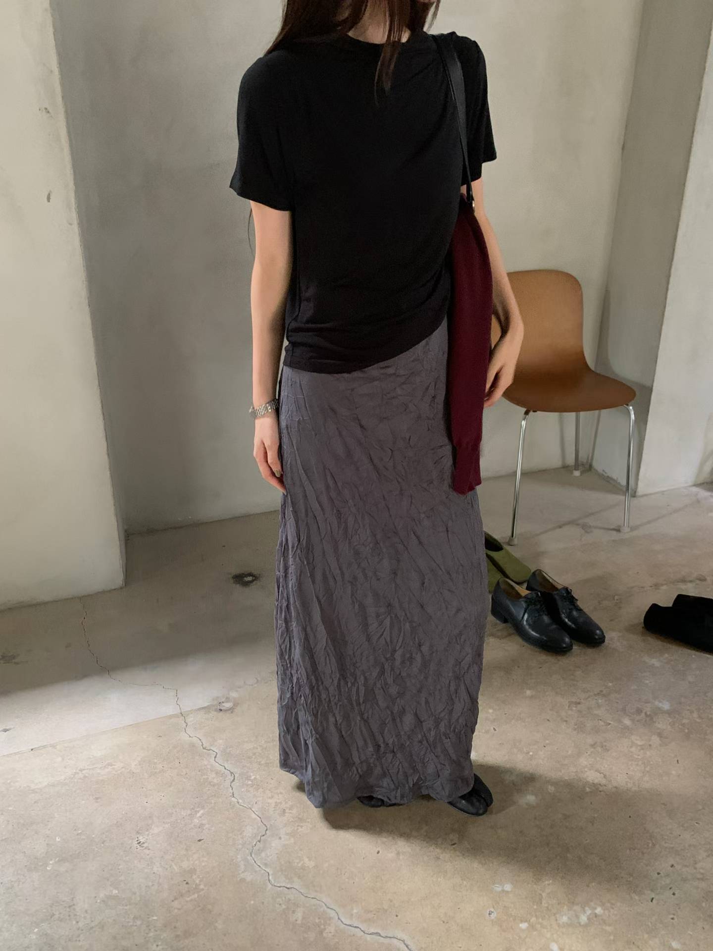 FINLEY SIDE RUCH HIGH COLLAR TEE