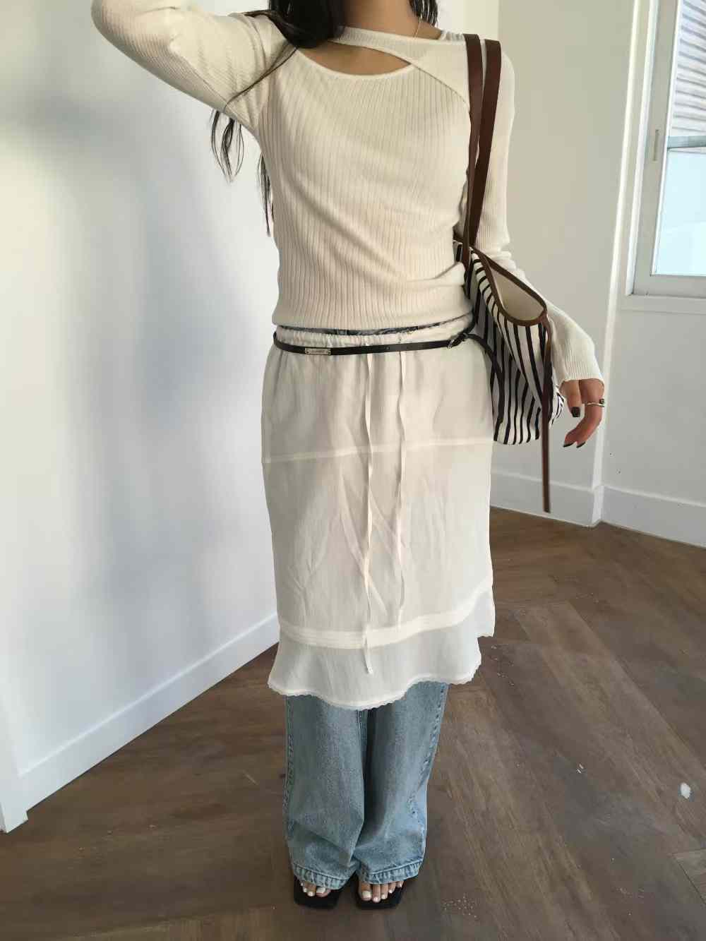 DALILA PREMIUM CRISS CROSS COLLAR KNIT PULLOVER