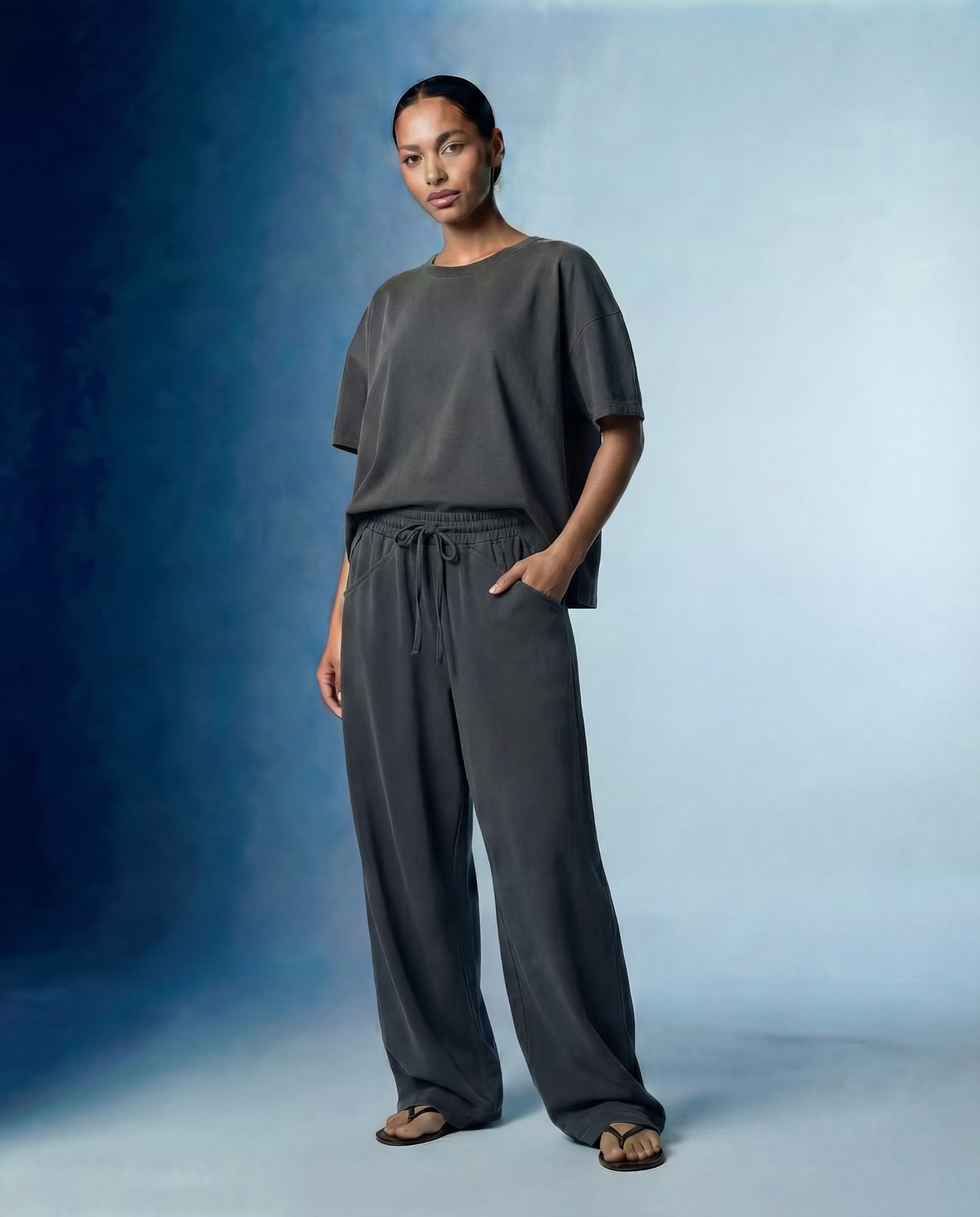 JY24 / PIGMENT WASH POCKET LOUNGE PANTS