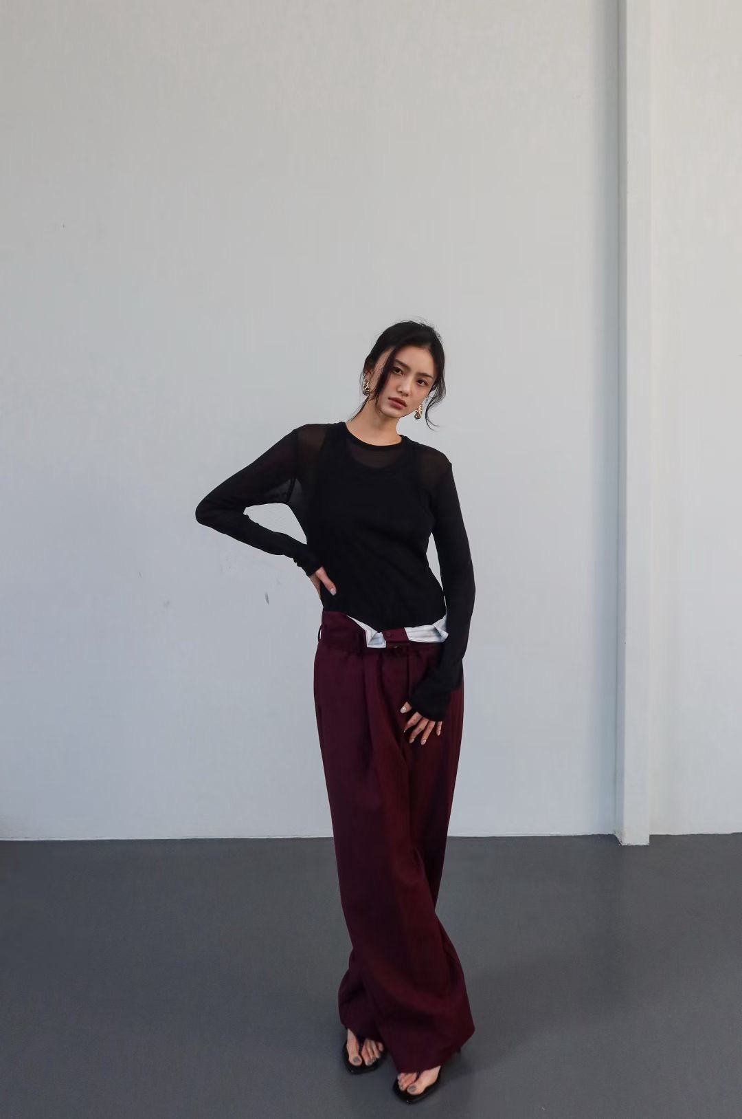 BY13 / TWO-PIECE TENCEL TANK TOP / LONG SLEEVES SET (BY13)