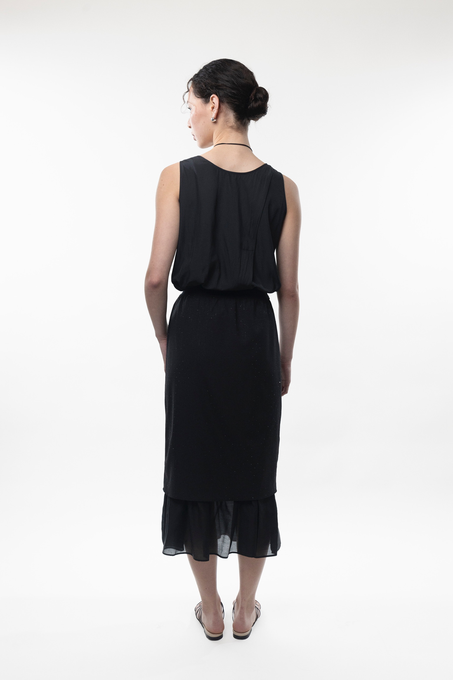 AL13/ BANDED LAYERED MERMAID SKIRT