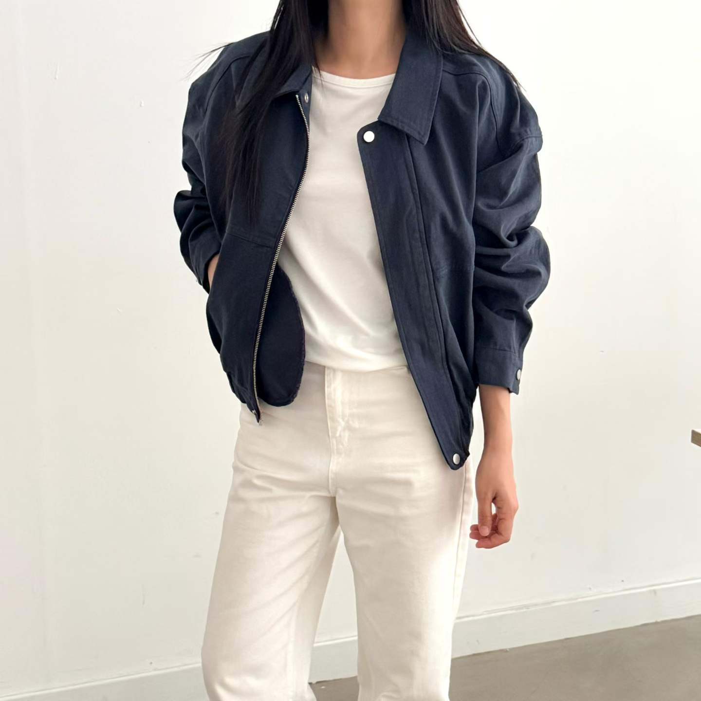FRANKI COLLAR BOMBER JACKET
