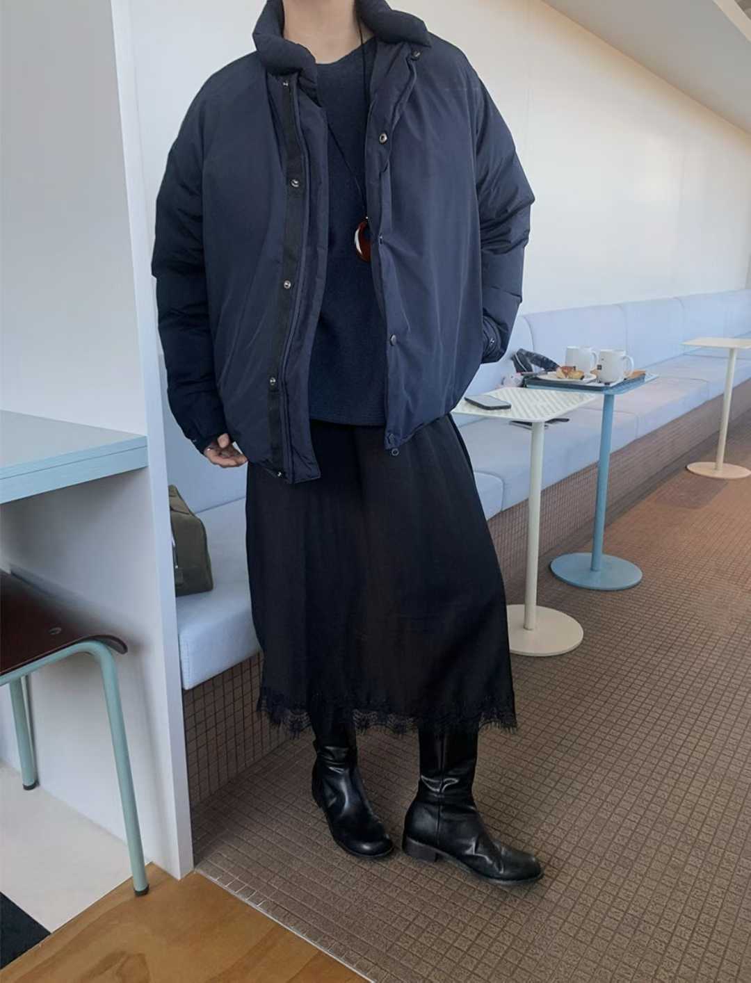 DEVORAH LACE TRIM A-LINE SKIRT