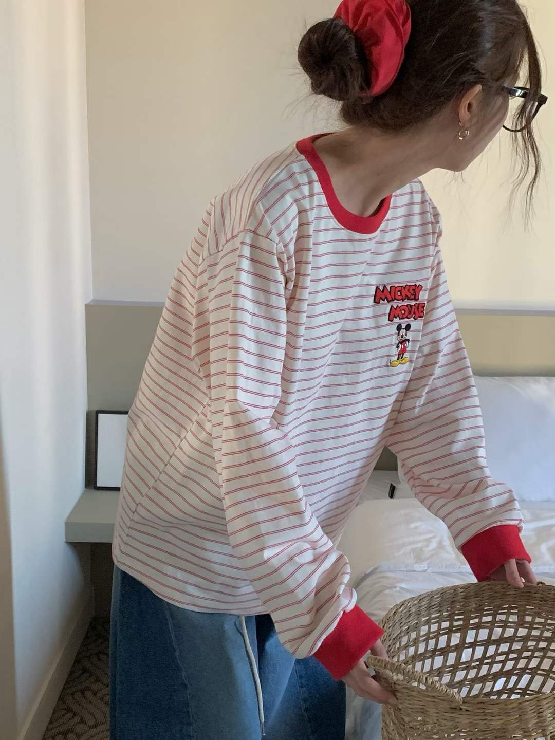 DASHA MICKEY STRIPE PULLOVER