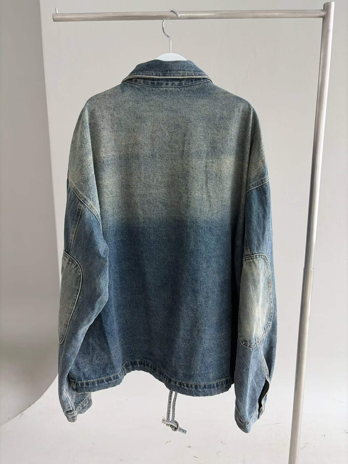 FJOLA WASHED OUT RUGGED DENIM JACKET