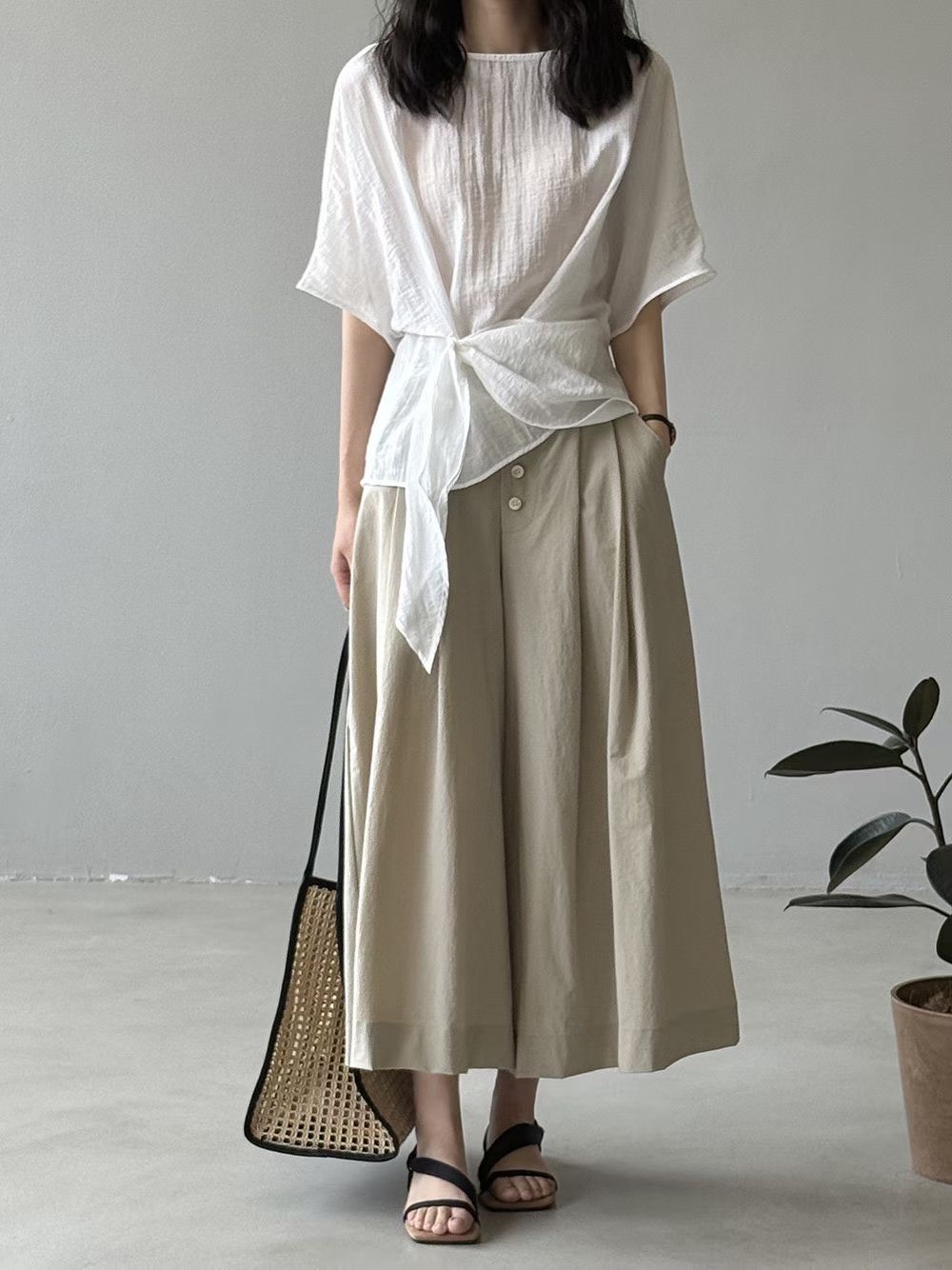 TS20 / PINTUCK POCKET CULOTTES