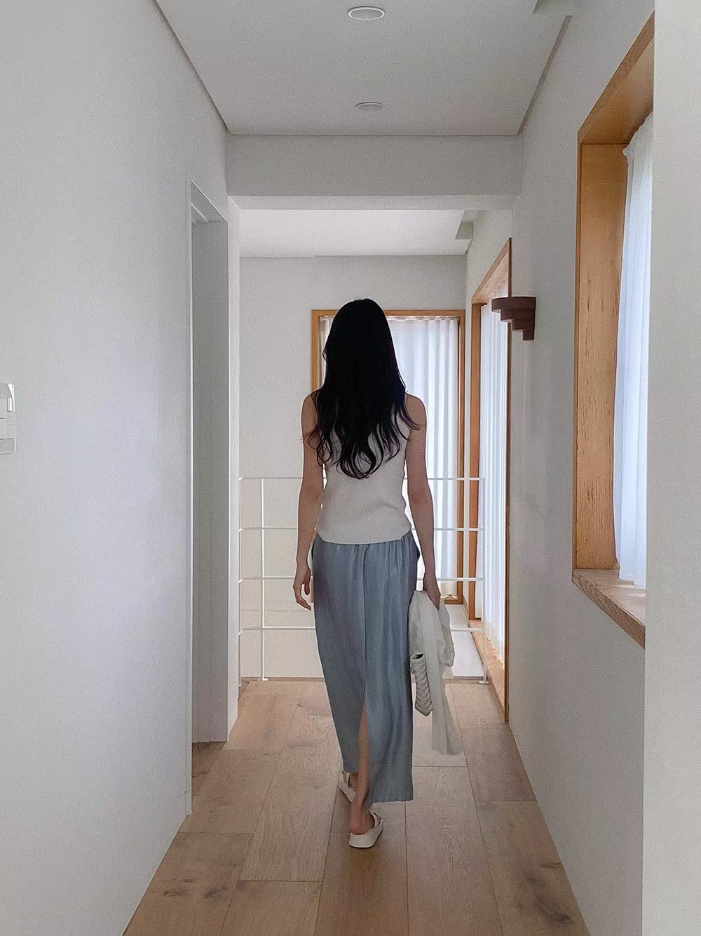 PG03 / ELASTIC WAISTBAND STRAIGHT SKIRT