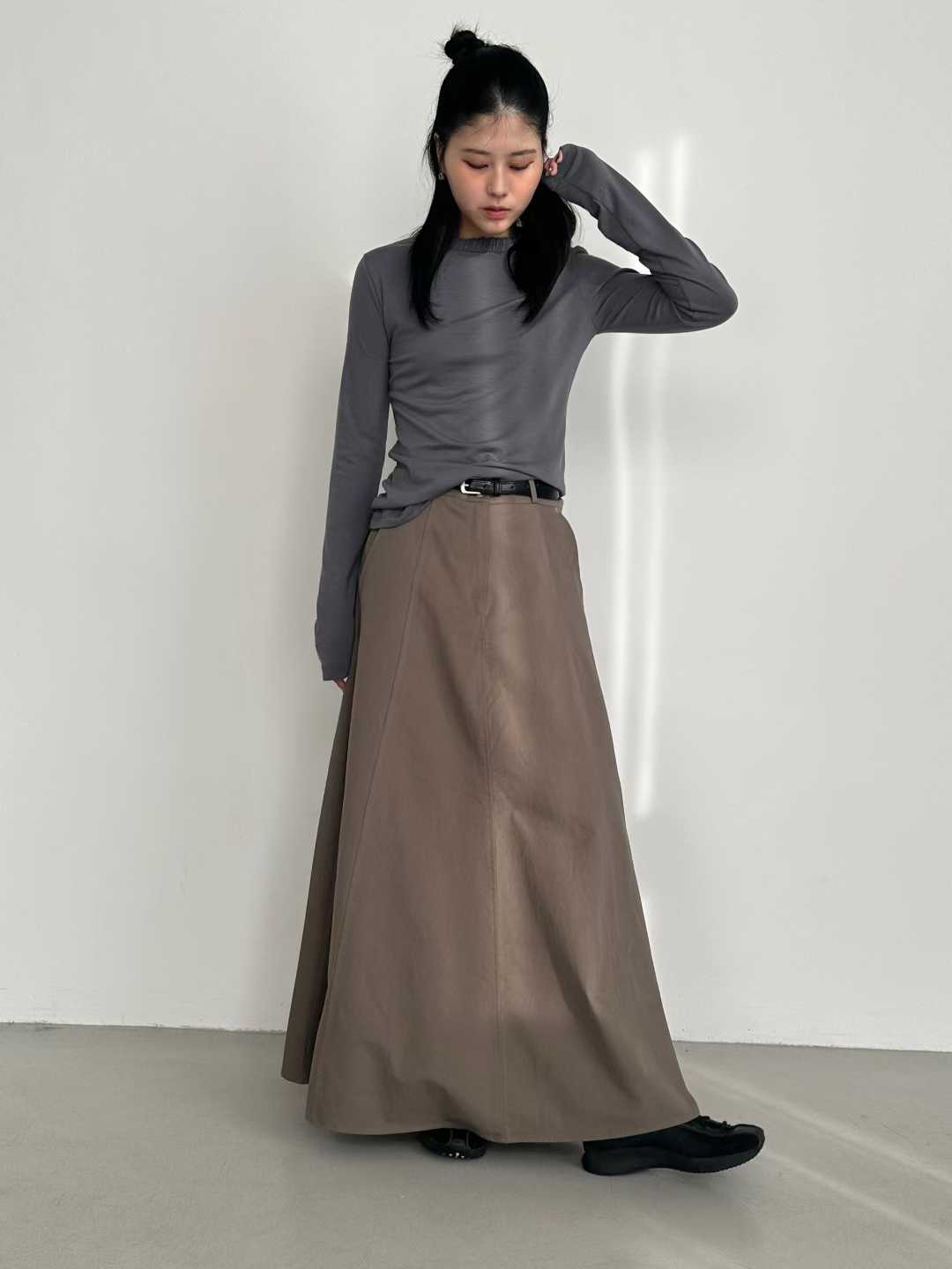 EMBER RUCH COLLAR LONG SLEEVES PULLOVER