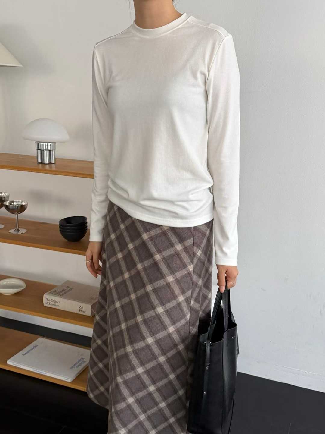 DENISE SHOULDER PIPING LONG SLEEVES TEE