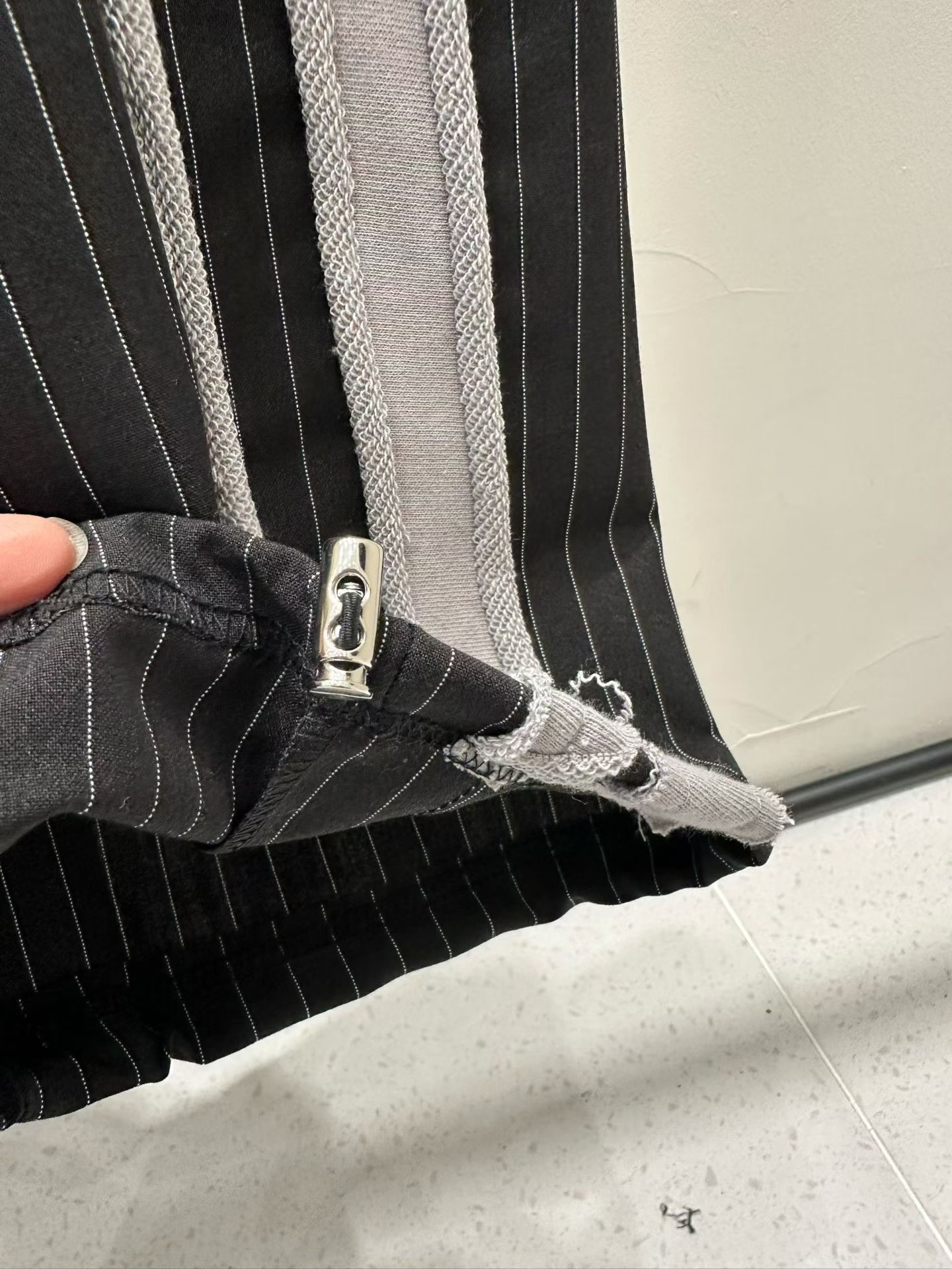 BF09 / Side Panelled Striped Trousers 