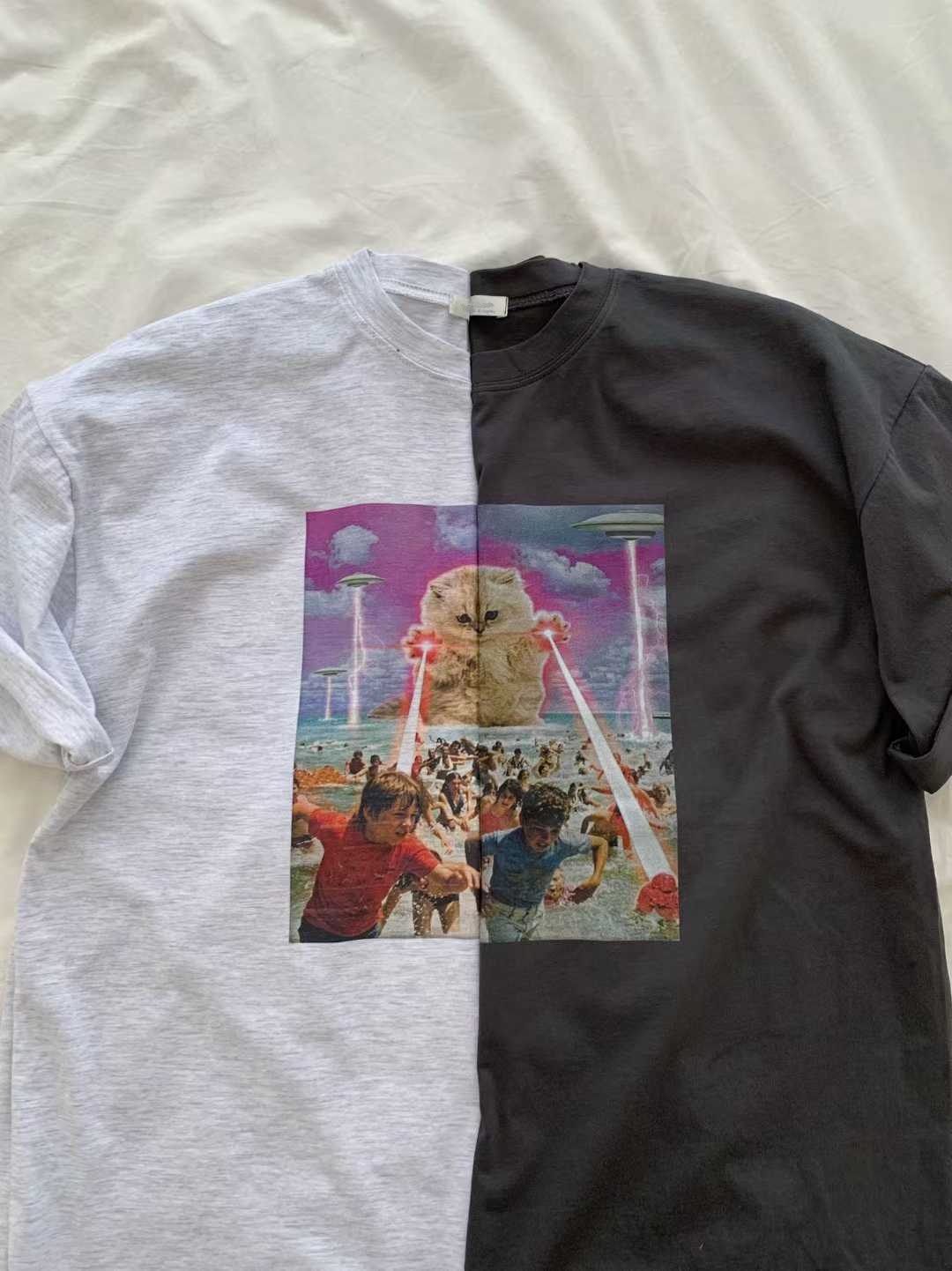 DELLENE LASER CAT TEE