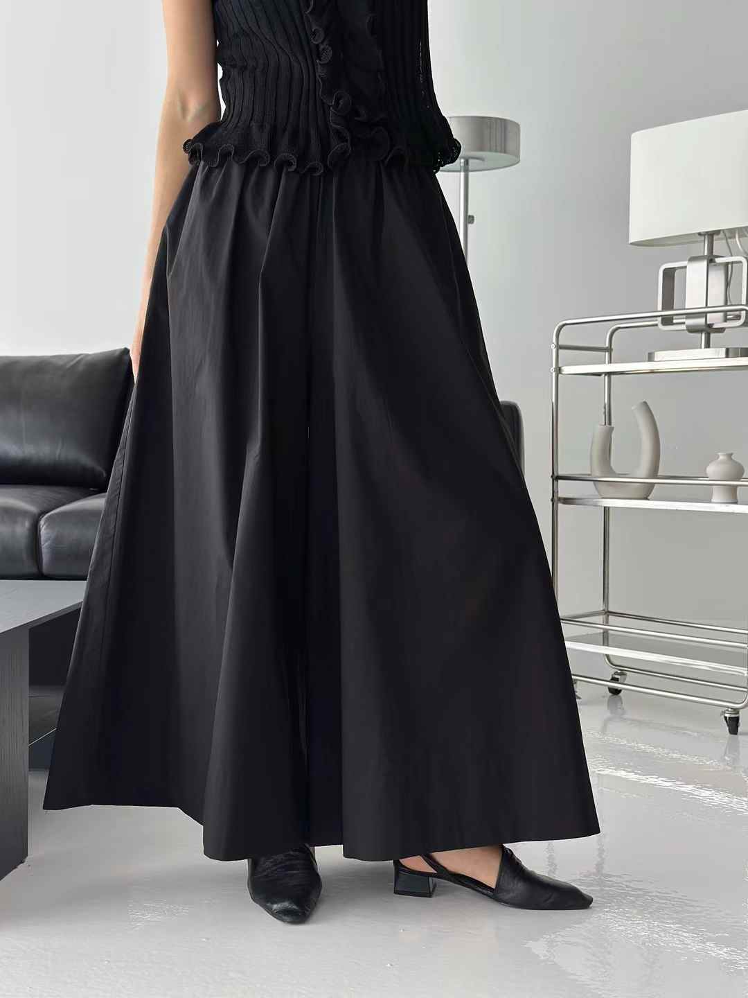 DEON BANDING WIDE LEGGED PANTS