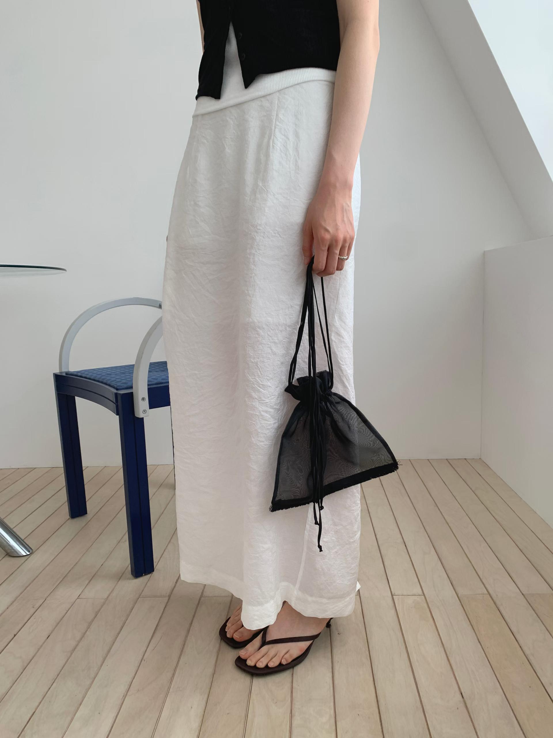 FELICITY CHIFFON DRAWSTRING POUCH
