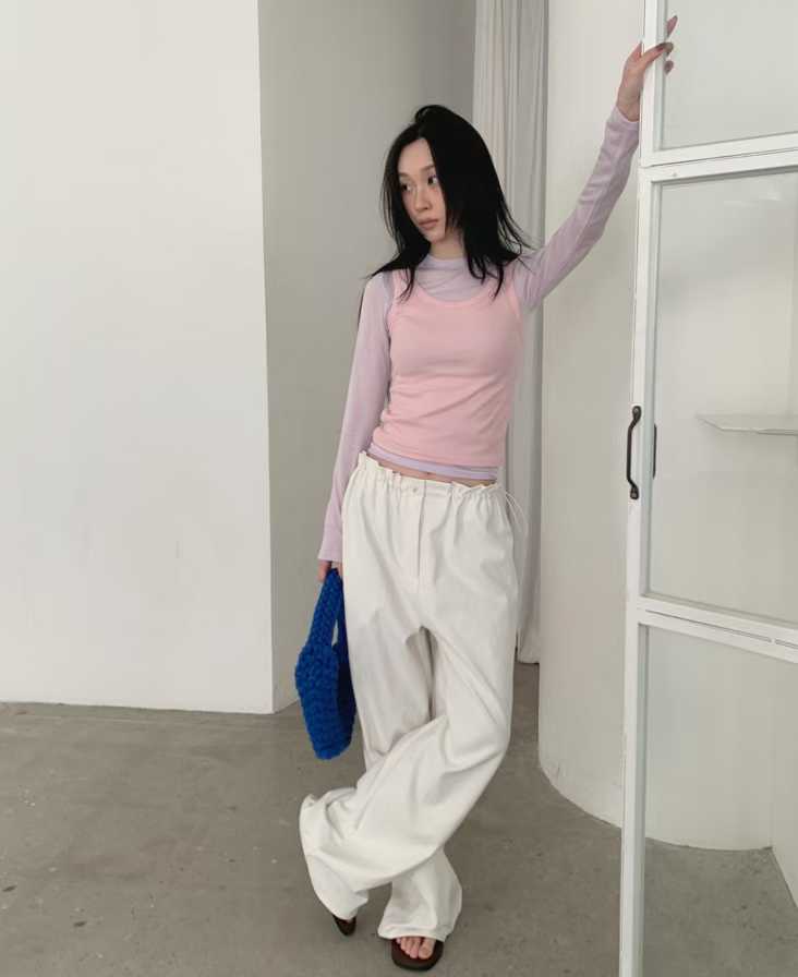 ELLA TOGGLE WAIST BAGGY TROUSERS