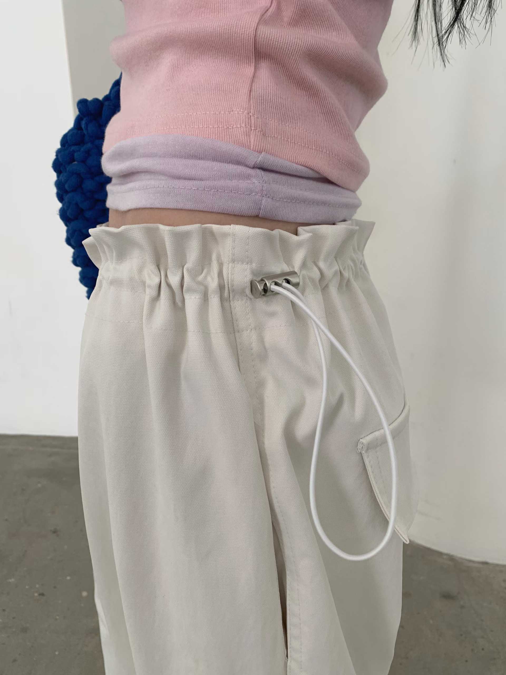 ELLA TOGGLE WAIST BAGGY TROUSERS