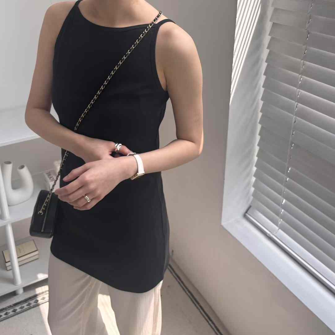 DENISE HIGH COLLAR TUNIC TANK TOP